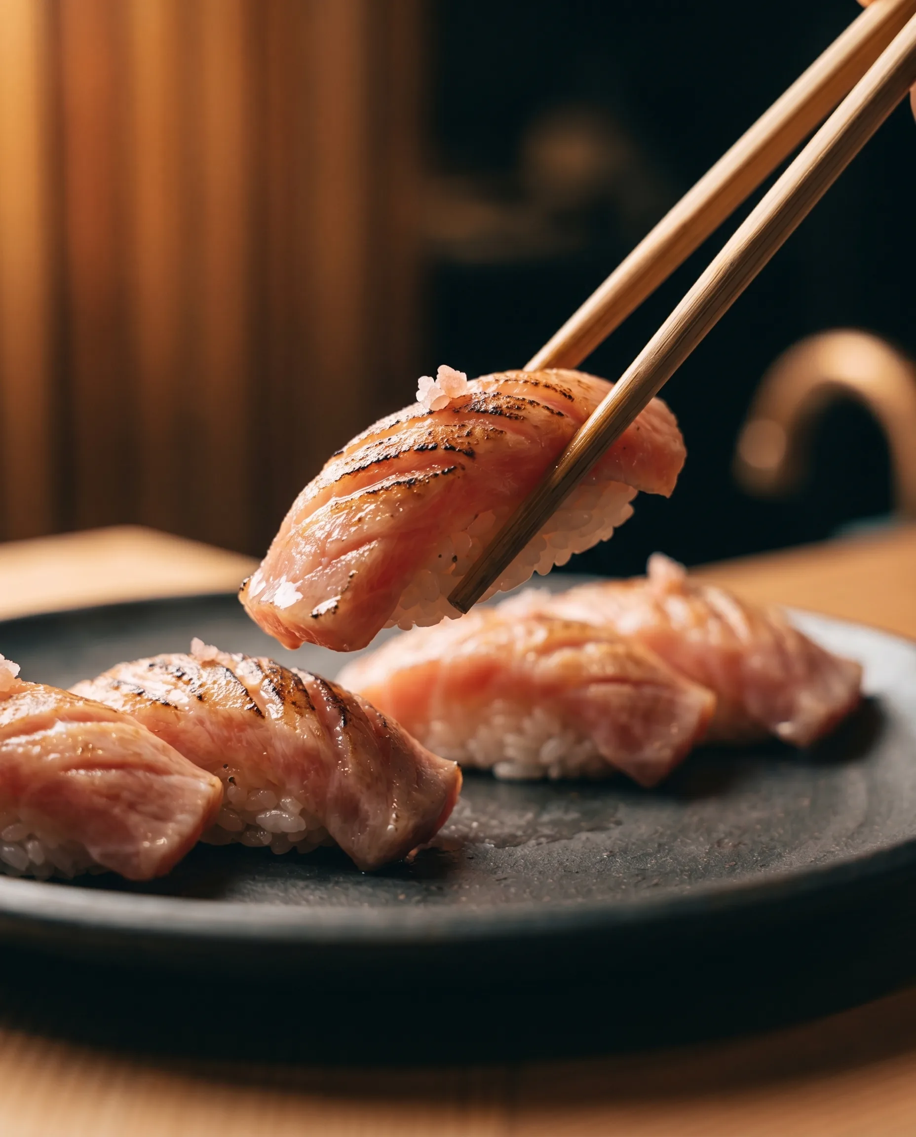 Nigiri de toro flameado (4 pz)