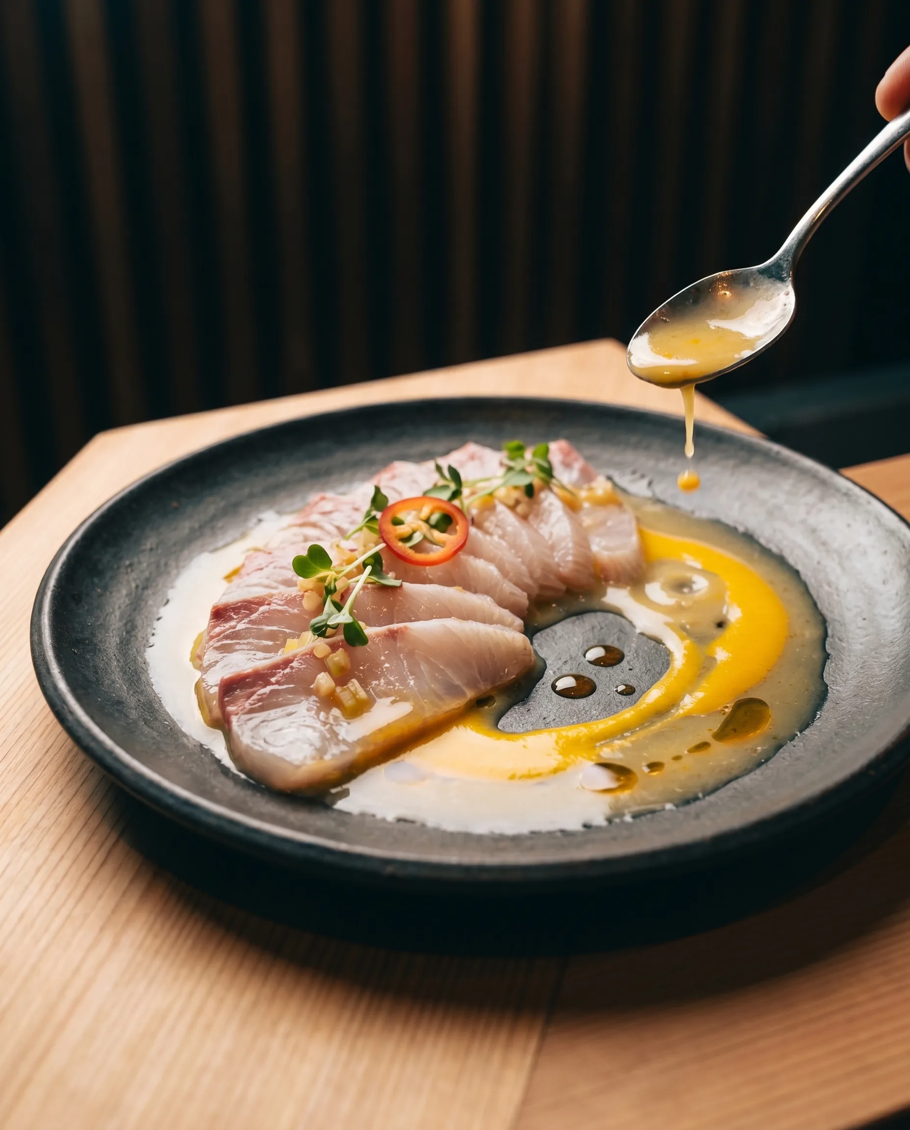 Tiradito Nikkei al ají amarillo