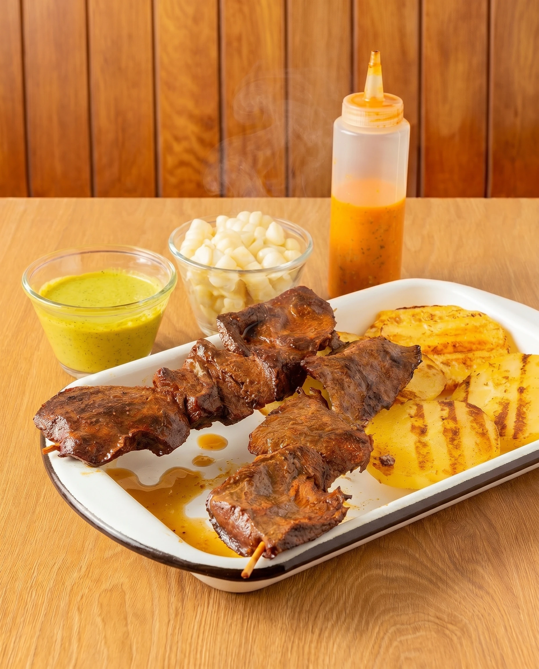 Brocheta de Hígados y Corazones