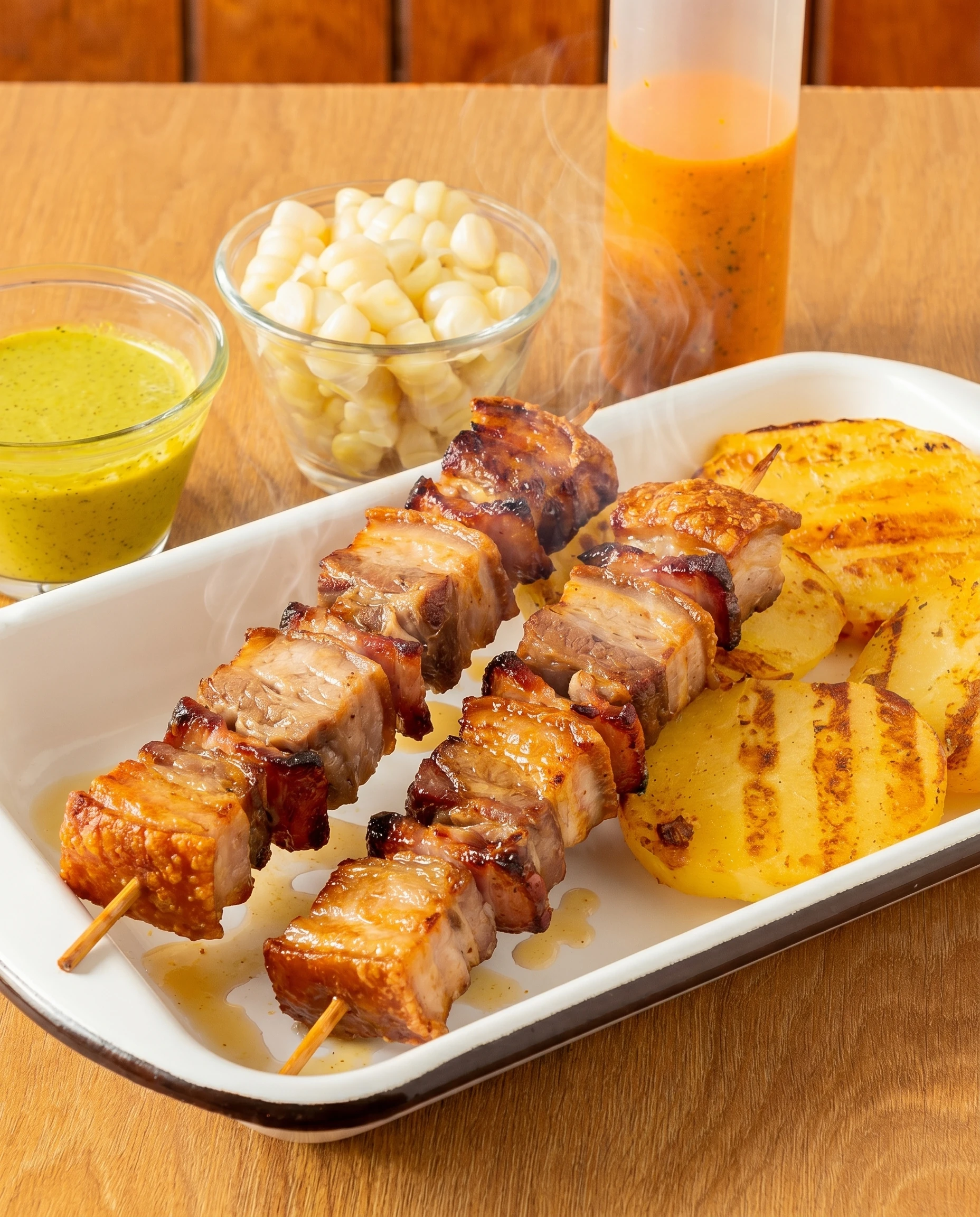 Brocheta de Lechón y Tocino
